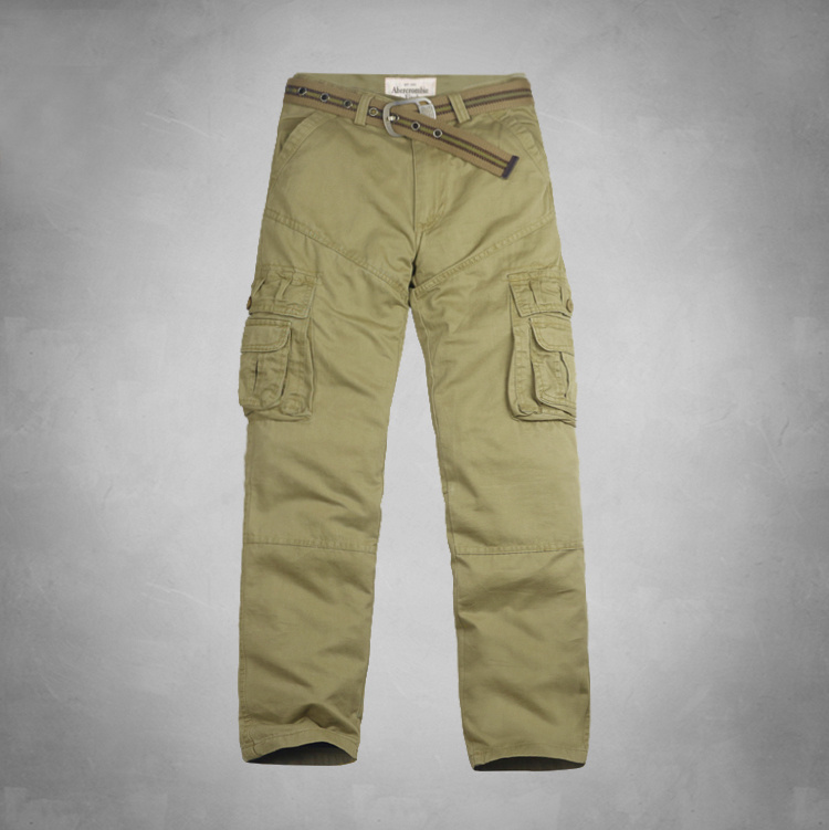 Abercrombie Fitch Hombres Chinos Pantalones Con Cinturón AF7430